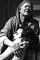 1994. The Deposition. Mary (Louie Ramsay) and Jesus (Neil Perkins) credit: Phil Crow