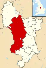 Shown within Derbyshire