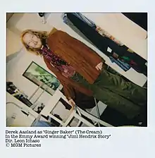 Derek Aasland as Ginger Baker in Hendrix