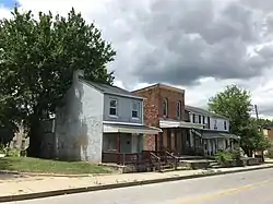 Houses on the 800 block of N. Franklintown Road in the Franklintown Road neighborhood, Baltimore