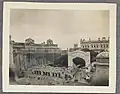 Detail of the entrance of Moti Bagh Palace from an album of photographs compiled by the wife of Dr. H.R. Hunter during his time as Dental Surgeon at Moti Bagh Palace during the reign of Maharajah Bhupinder Singh, circa 1922–23