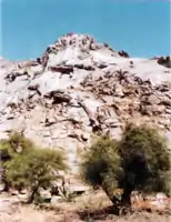 Lava or eruptions lying at Hill