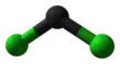 Ball and stick model of dichlorocarbene