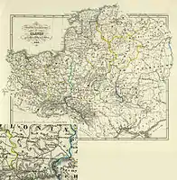 Chrobaci around Kraków, by Karl Spruner von Merz (1855)