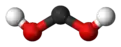 Ball and stick model of dihydroxymethylidene