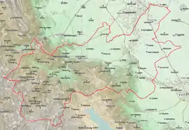 Mouzaki municipality map