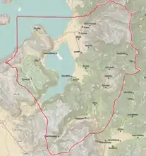 Prespes municipality map