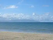 The Dingle Peninsula as viewed from Banna Strand.