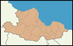 Clickable Samsun administrative imagemap