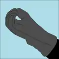 The OK sign also may be made without extending the fingers if wearing gloves.