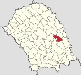 Location in Botoșani County
