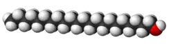 Spacefill model of docosanol