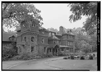 Dolobran (Clement A. Griscom mansion), Laurel Lane (1881), designed by Frank Furness.