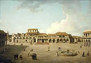 Image 8The Piazza (or main square) in central Havana, Cuba, in 1762, during the Seven Years' War. (from History of the Caribbean)