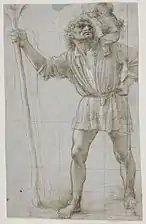 Saint Christopher, by Donato Bramante, 1490