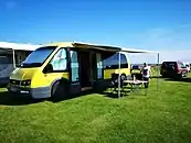 Motorhome converted Alero in Dornoch on the NC500, Summer 2019