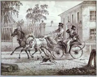Early 19th century depiction by Aleksander Orłowski