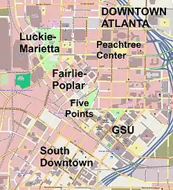 Switchyards Building is located in Downtown Atlanta