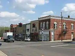 Main Street in the business district, Where the town council will spend 3 years changing the sidewalks