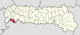 Location in Ialomița County