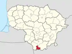 Location in Lithuania