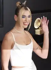 Dua Lipa at the 62nd Annual Grammy Awards