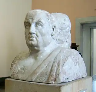 Busts from a Roman double herm of Seneca and Socrates