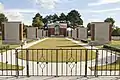 Entrance gates, memorial avenue and shrine