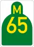 Metropolitan route M65 shield
