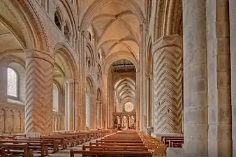 Interior of the Durham Cathedral (Durham, UK), 1093-1133