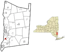 Location of Wappingers Falls, New York