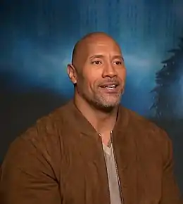 Photograph of Dwayne Johnson in 2018