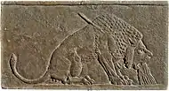 Room 55 – Lion Hunt of Ashurbanipal (detail), Nineveh, Neo-Assyrian, Iraq, c. 645 BC