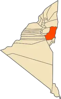 Location of Timokten commune within Adrar Province