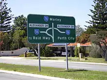 Throughabout road sign in Australia .mw-parser-output .geo-default,.mw-parser-output .geo-dms,.mw-parser-output .geo-dec{display:inline}.mw-parser-output .geo-nondefault,.mw-parser-output .geo-multi-punct{display:none}.mw-parser-output .longitude,.mw-parser-output .latitude{white-space:nowrap}31°53′25″S 115°52′12″E﻿ / ﻿31.8902952°S 115.8698988°E﻿ / -31.8902952; 115.8698988
