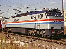 GE E60 #604 at 30th Street Station in 1997.