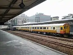 Yellow duck festival extra train at Shulin