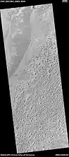 Wide view of field of rootless cones, as seen by HiRISE under HiWish program Location is Elysium quadrangle.