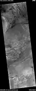 Wide view of ridges, as seen by HiRISE under HiWish program