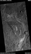 Layers, as seen by HiRISE under HiWish program Some layers are light-toned which means that they may have been associated with water.