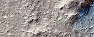 Color view of ridges, as seen by HiRISE under HiWish program