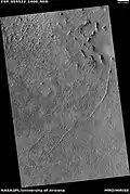 Ridges that may represent faults, as seen by HiRISE under HiWish program