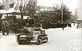 Estonian TKS tankettes on the republic's anniversary parade on 24 February 1937.