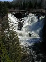Falls of the Eagle River near maximal flow