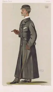 The Earl of Durham as caricatured by Spy (Leslie Ward) in Vanity Fair, December 1887