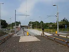 The new tram terminus at East Didsbury