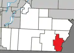 Location within Coaticook RCM