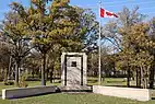 The East Kildonan War Memorial in Centennial Park on Raleigh Street.