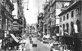 Left-hand traffic in Vienna, Austria, circa 1930