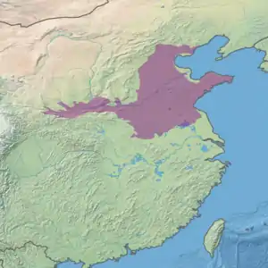 Ecoregion territory (in purple)